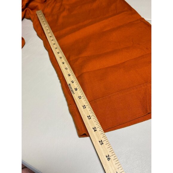 Anthropologie Orange Wide Leg Pants - Picture 5 of 16